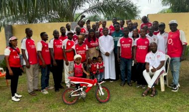 Benue Arsenal family combines EPL title celebration with N3.2m Church donation, humanitarian outreach to IDPs
