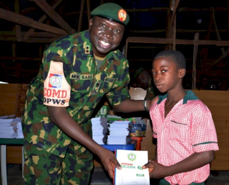 Operation Whirl Stroke Celebrates Independence Day with Displaced Children in Benue