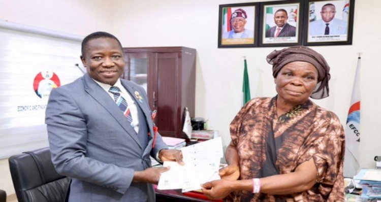 EFCC recovers diverted 70 year-old retiree's benefit