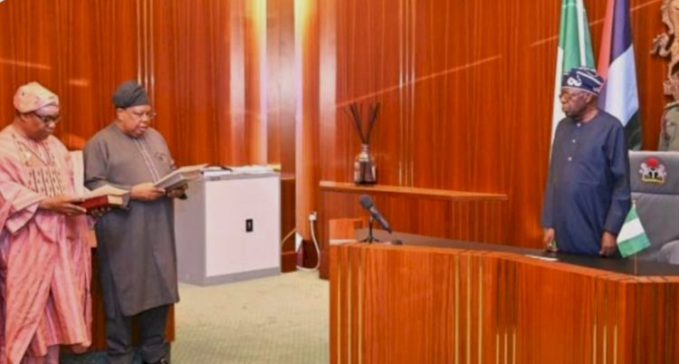 Tinubu swears in new Power Minister, Minister of State for Foreign Affairs