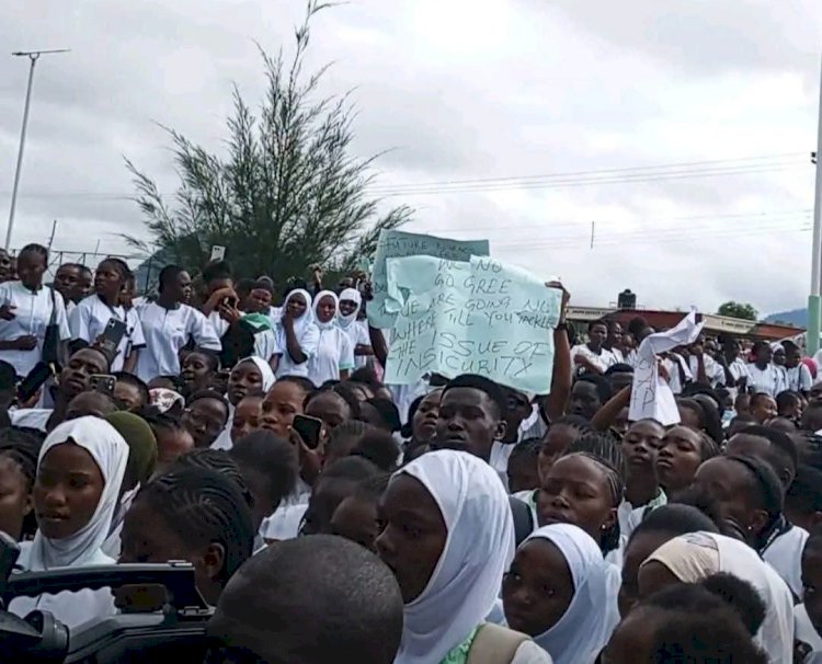 Taraba nursing students protest after alleged hostel attack, rape
